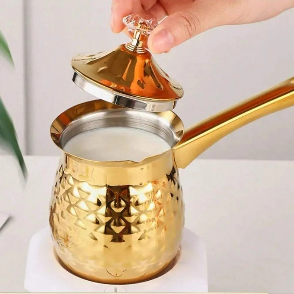 Cafetière Turque En Inox 200 Ml - Bec Verseur Précis, Poignée Confortable, Pour Café Traditionnel Ou Cuisine - 9