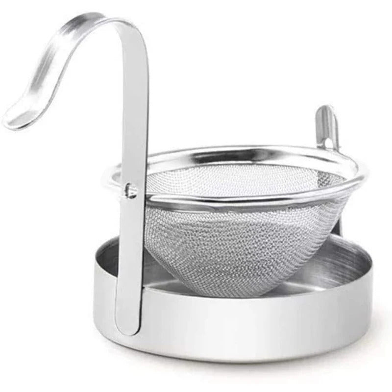 Boule à Thé En Inox Avec Support - Pour Thé En Vrac - Dimensions 4.5 X 4.5 X 6 Cm - Réutilisable Et Facile à Laver