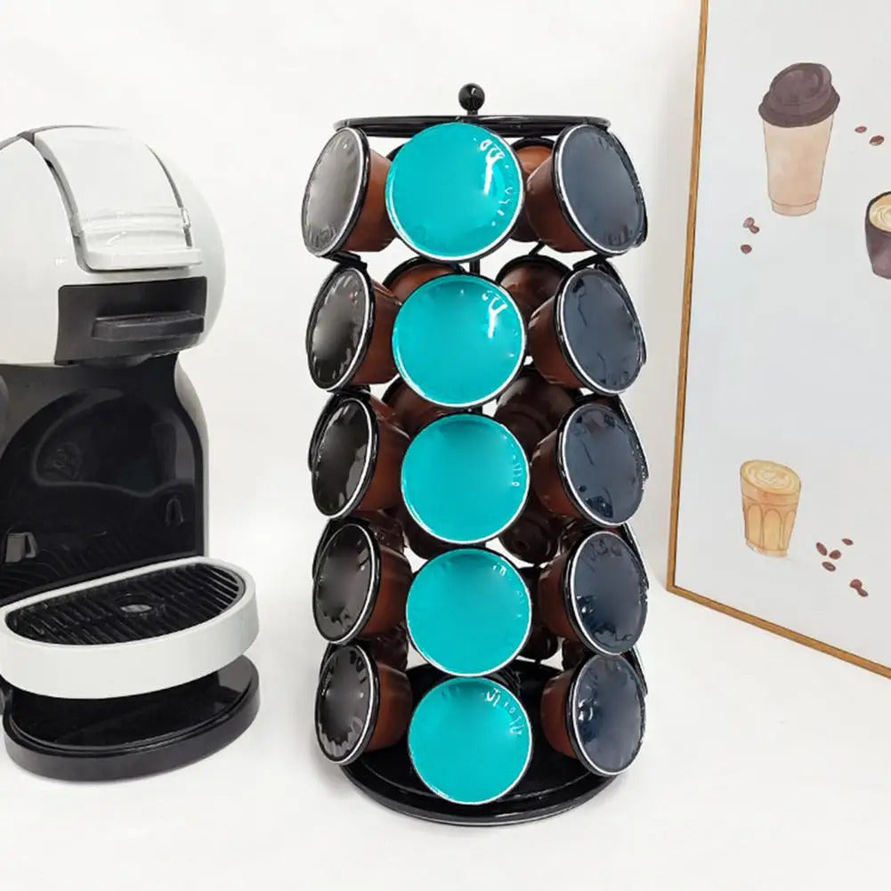 Porte-Capsules Dolce Gusto - Grande Capacité de 72 PCS - Noir - Avec 1
