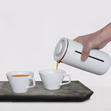 Cafetière à Piston Blanche 450 ml & Filtre Inox Haute Densité