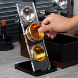 Présentoir à Filtres Espresso – Support Acrylique Incliné 3 Emplacements