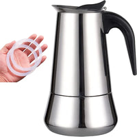 Cafetiere 6 Tasses en Acier Inoxydable Grand Format