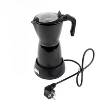 Cafetière Italienne Electrique Ergonomique Noire