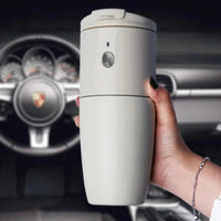 Cafetiere Voiture Blanche Compacte et Portable