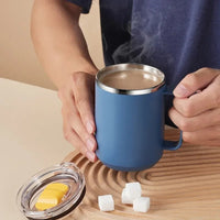 Mug Café Isotherme à Double Paroi en Acier Inoxydable