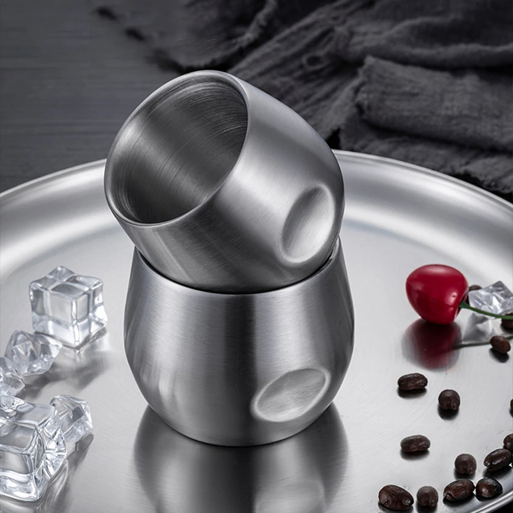Cafetière Vintage Moka Frères Piazza - Acier Inoxydable, 2 Tasses - Design Rétro