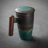 L'art de la tasse à thé avec infuseur et couvercle L'art de la tasse à thé avec infuseur et couvercle
