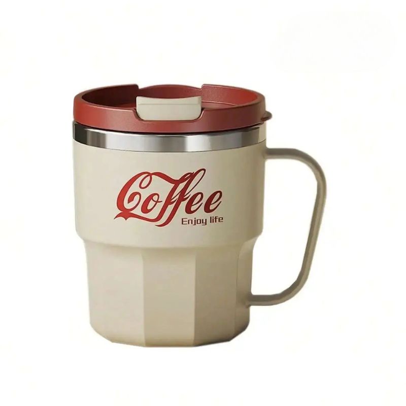 Service de 3 tasses à café de bistrot blanches et or , et cafetière , en porcelaine